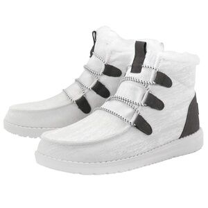 Hey Dude White Eloise Fur Booties Women’s Size 7